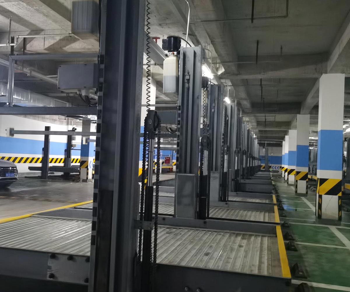 永登二層升降橫移式立體車位租用