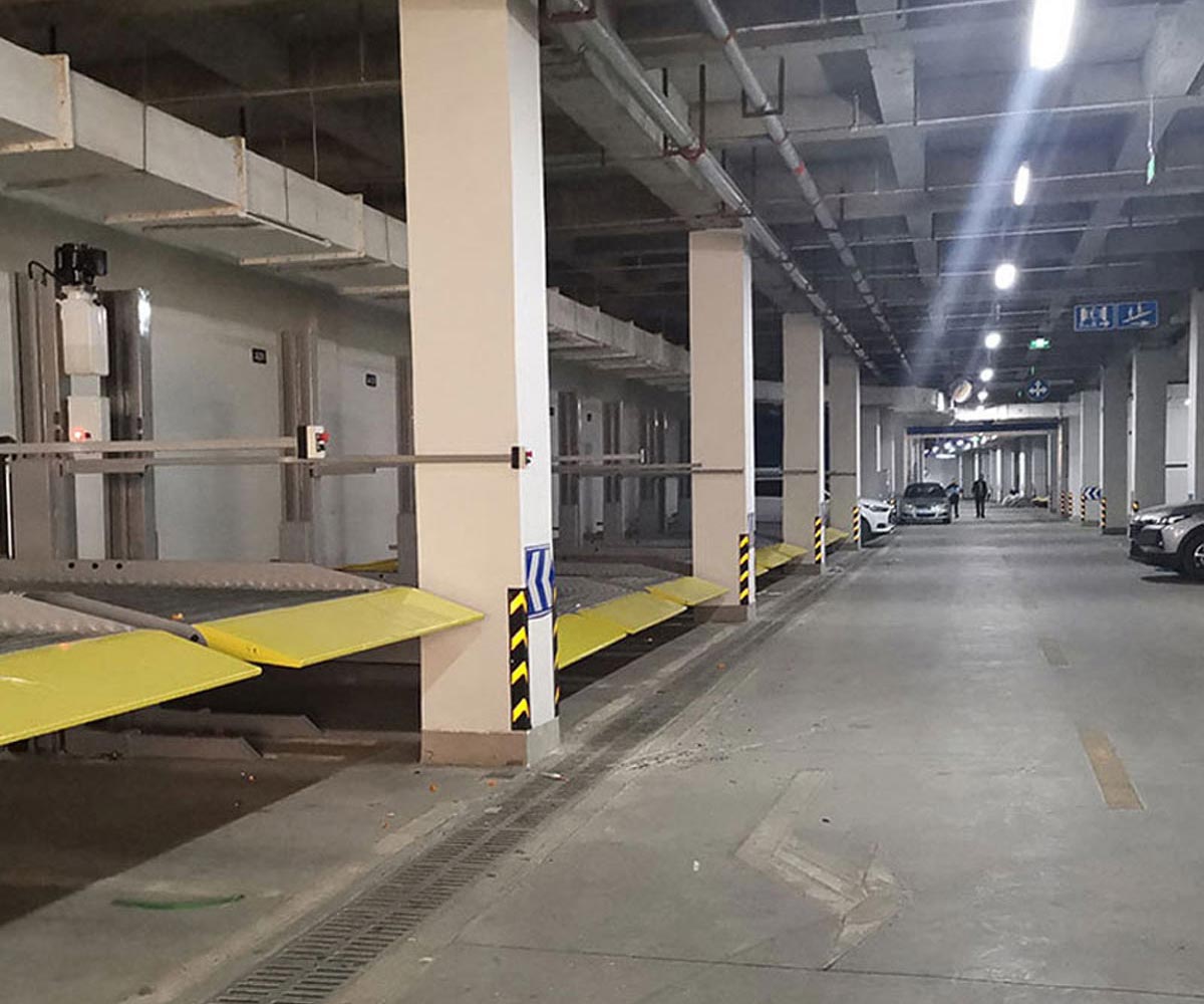 武山兩層升降橫移式停車立體車庫二手