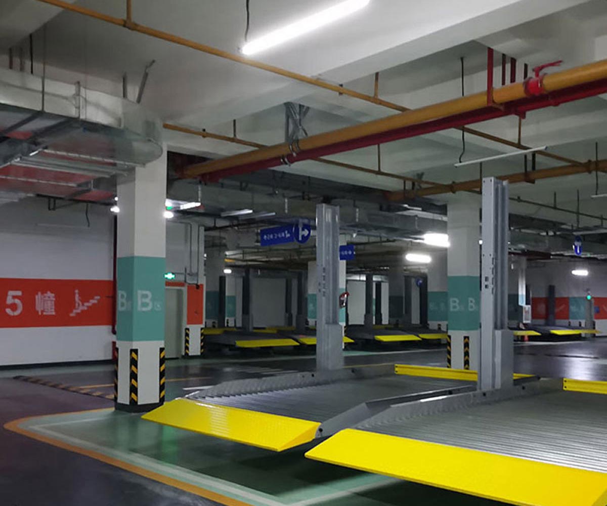 武威2層升降式立體停車場維保