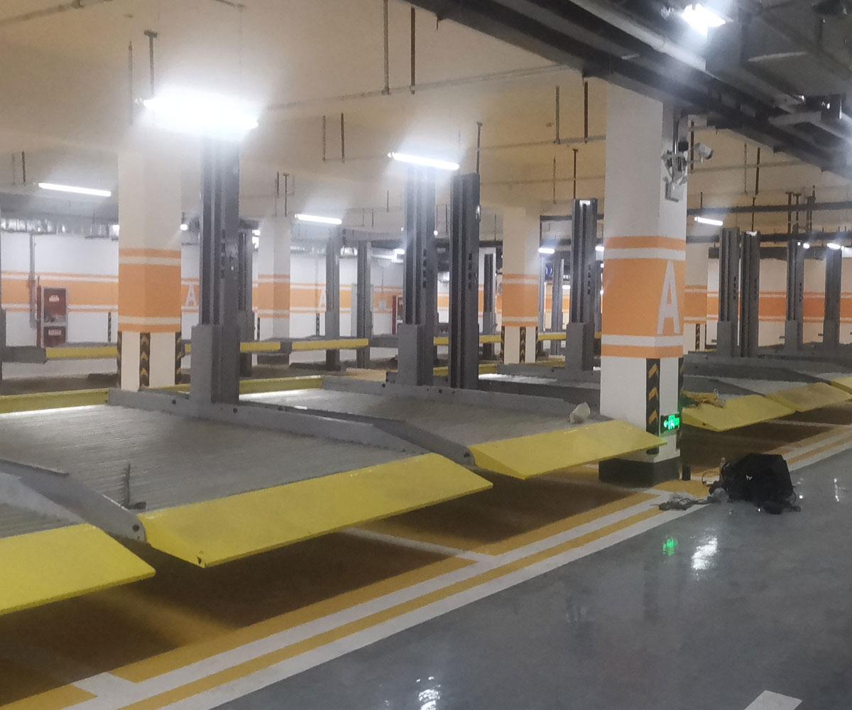 通渭PSH五層升降橫移類停車設(shè)備（負(fù)一正四地坑式）技術(shù)參數(shù)