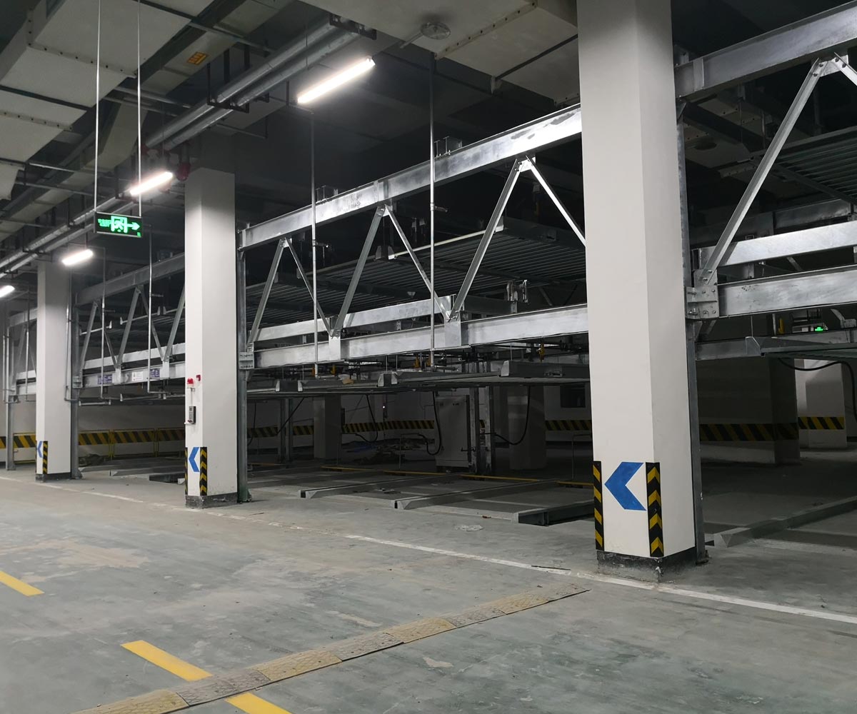 古浪二層升降橫移機械停車場